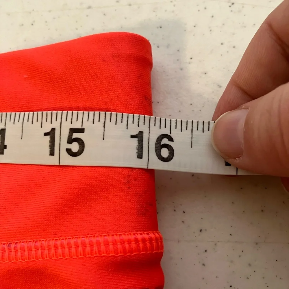 Under Armour Bike Shorts Sz Large Orange Workout Athletic Pull On‎
